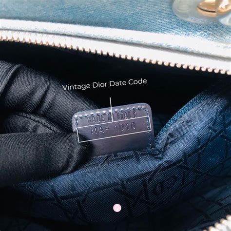 dior rom dates|Dior purse date code.